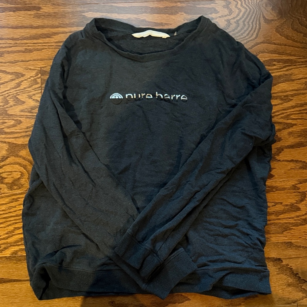 Pure Barre Grey Long Sleeve Top